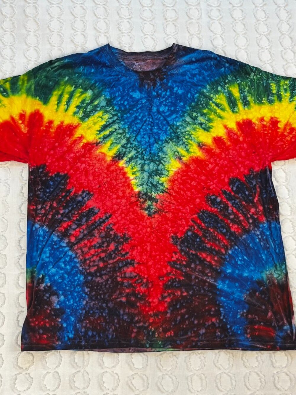 Vintage Tie Dye T-Shirt Size XL Multicolor Festival Hippie Beach